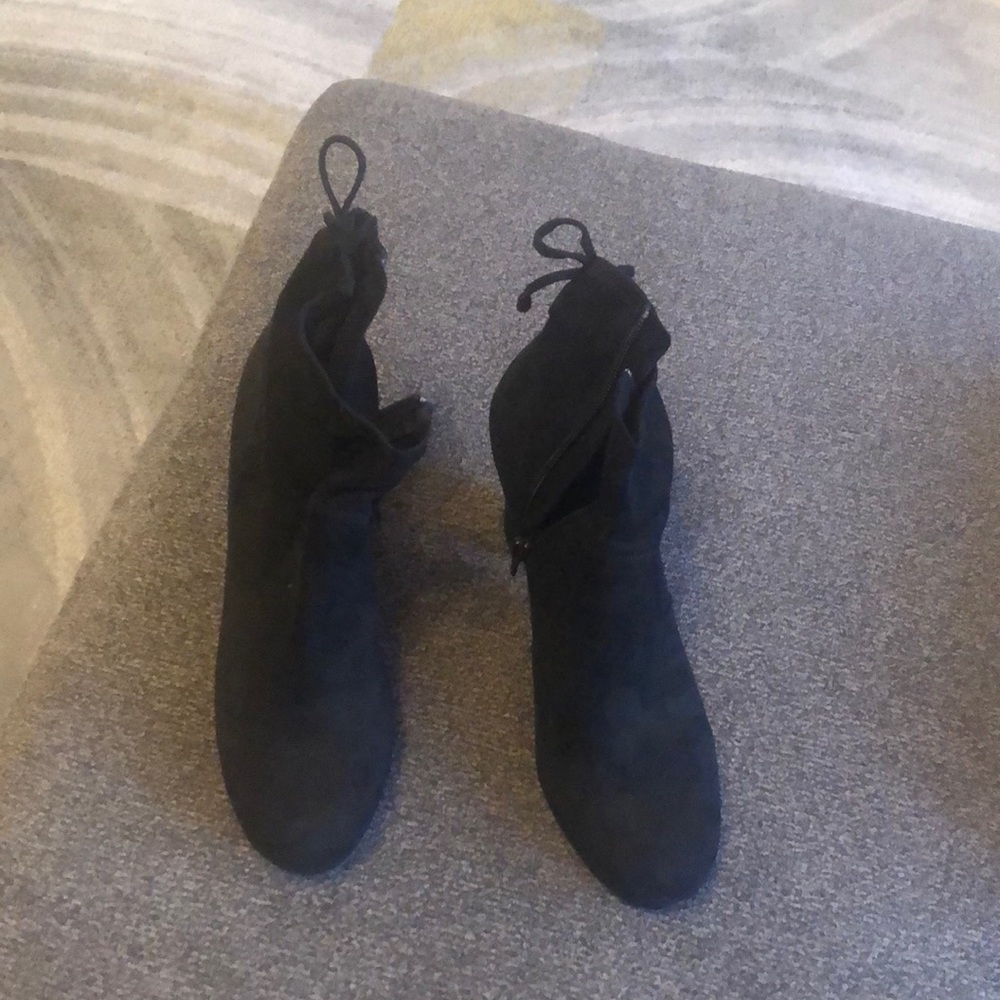 Black booties 4 inch heel